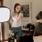 Using a softbox on an LED studio light