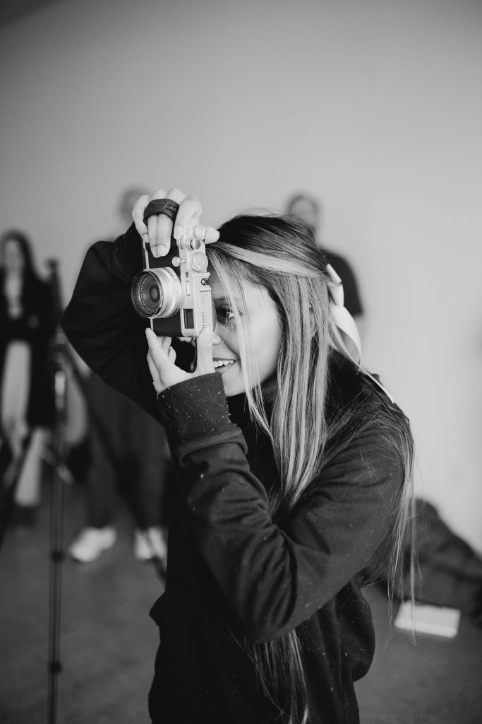 Photographer playing with an x100f, exploring shooting in black and white
